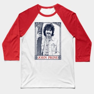 John Prine \\ Retro 70s Style Fan Art Design Baseball T-Shirt